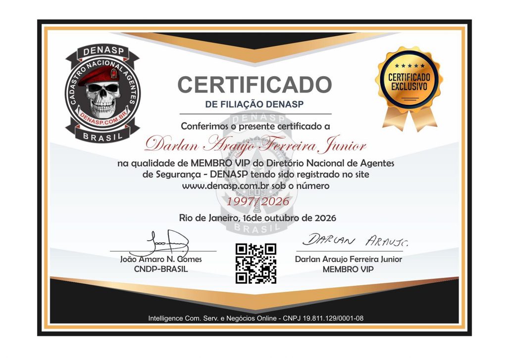 Certificado de Filiação DENASP